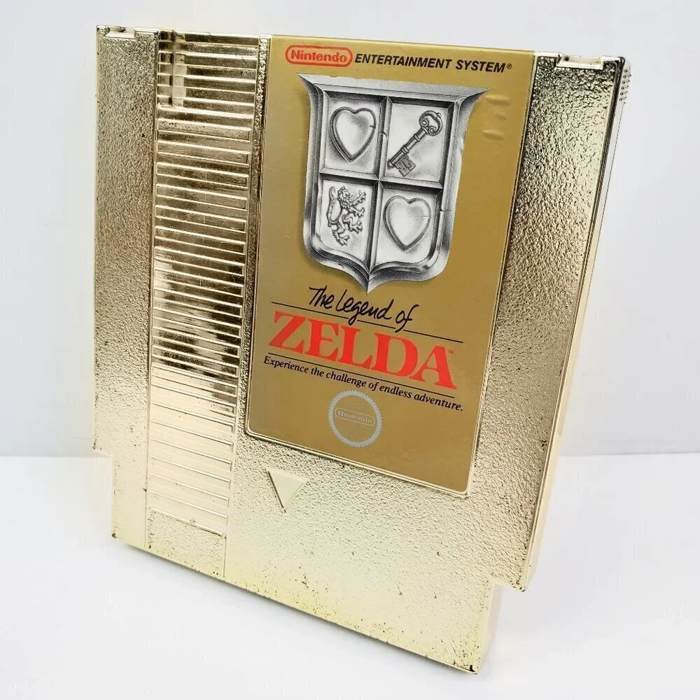 Legend of Zelda Gold NES Nintendo Video Game Authentic 1987 Tested